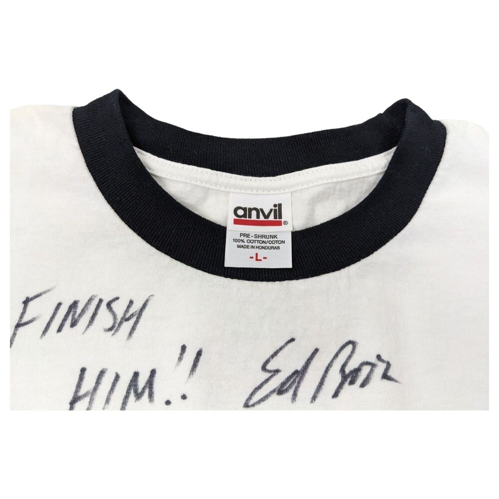 Vintage Mortal Kombat T-Shirt Ed Boon Signed Auto‎ Shirt L *READ - Picture 5 of 13